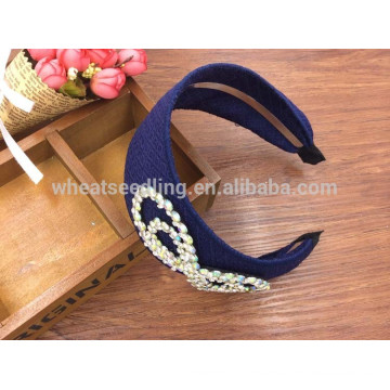 new design girls handmade fabric hairbands fashion headbands